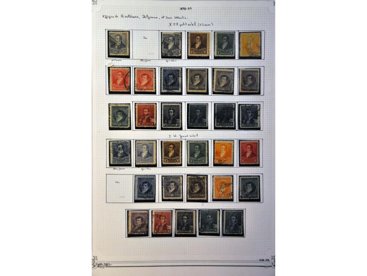 collectie tot ca. 1960 w.b. variëteiten, dienst, luchtpost etc. in Yvert album