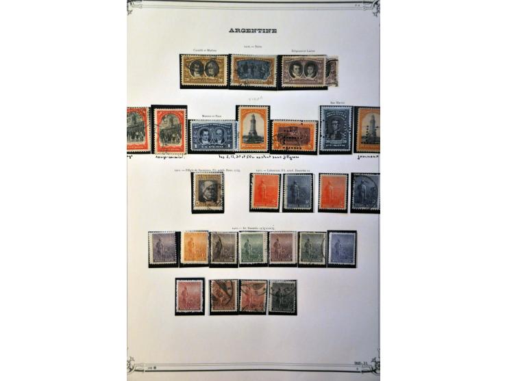 collectie tot ca. 1960 w.b. variëteiten, dienst, luchtpost etc. in Yvert album