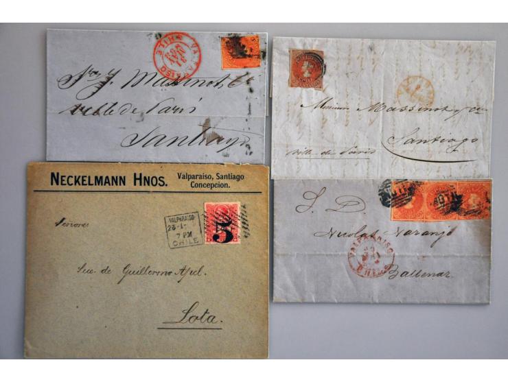 extensive collection cancellations starting in 1853 including many better items and lots of covers/postal stationery, arrange