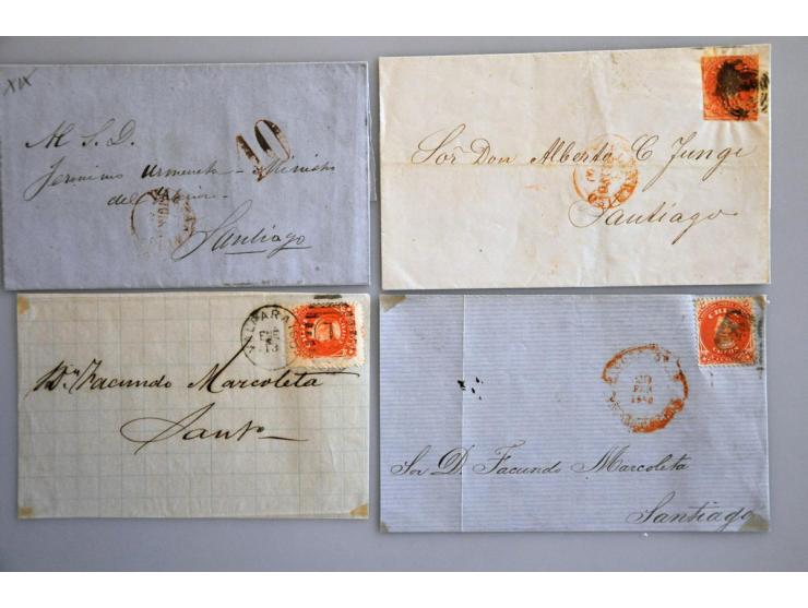 extensive collection cancellations starting in 1853 including many better items and lots of covers/postal stationery, arrange