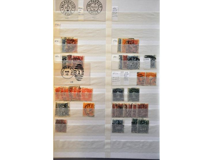 extensive collection cancellations starting in 1853 including many better items and lots of covers/postal stationery, arrange