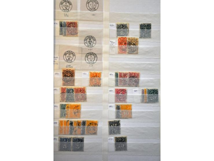 extensive collection cancellations starting in 1853 including many better items and lots of covers/postal stationery, arrange