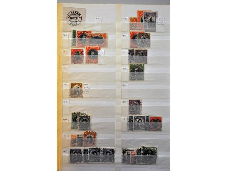 extensive collection cancellations starting in 1853 including many better items and lots of covers/postal stationery, arrange