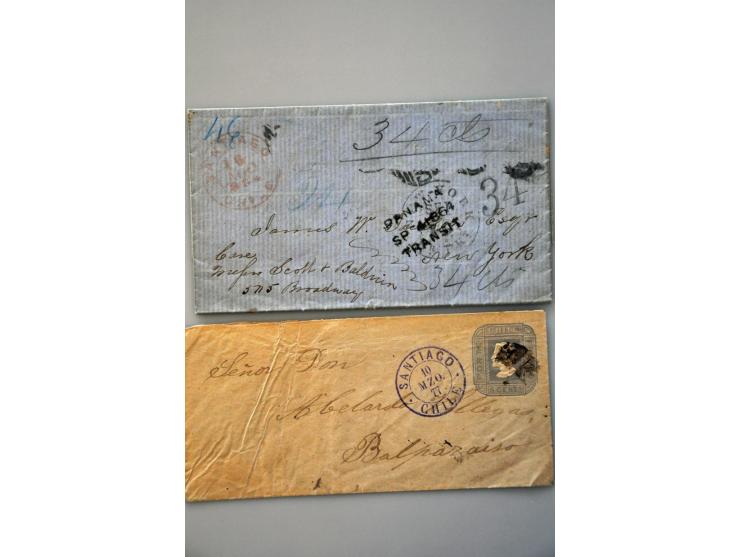 extensive collection cancellations starting in 1853 including many better items and lots of covers/postal stationery, arrange