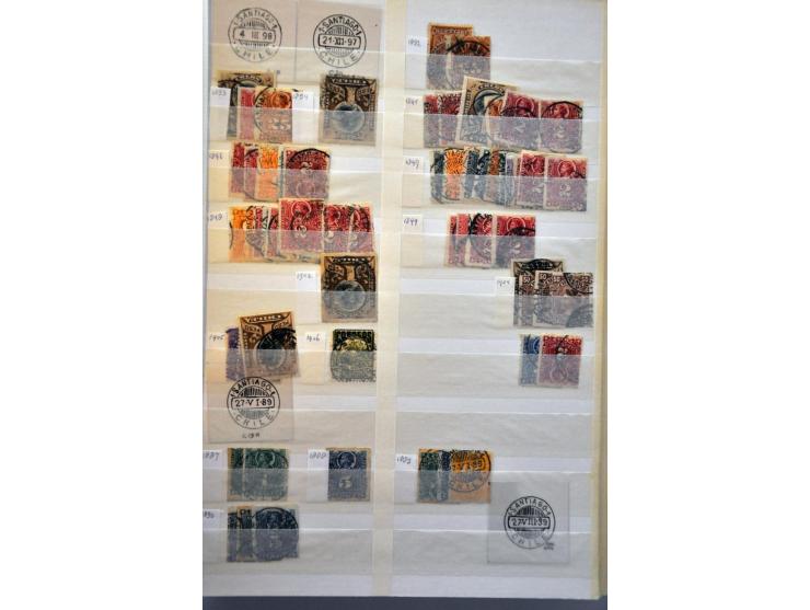 extensive collection cancellations starting in 1853 including many better items and lots of covers/postal stationery, arrange