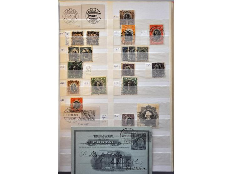 extensive collection cancellations starting in 1853 including many better items and lots of covers/postal stationery, arrange