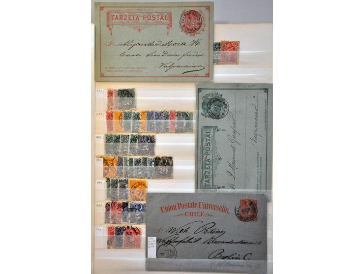 extensive collection cancellations starting in 1853 including many better items and lots of covers/postal stationery, arrange
