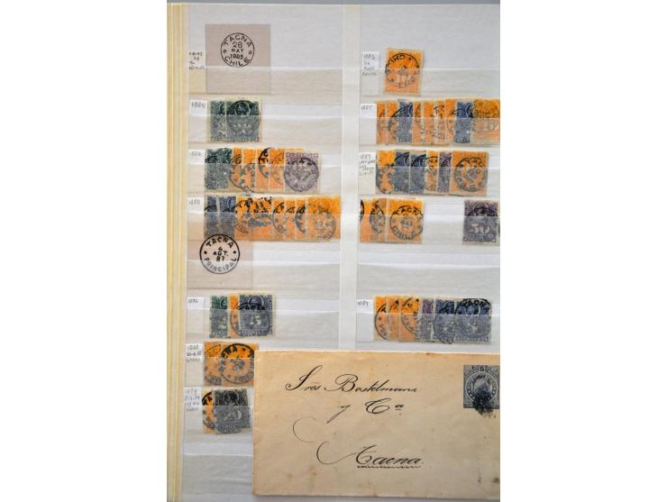 extensive collection cancellations starting in 1853 including many better items and lots of covers/postal stationery, arrange