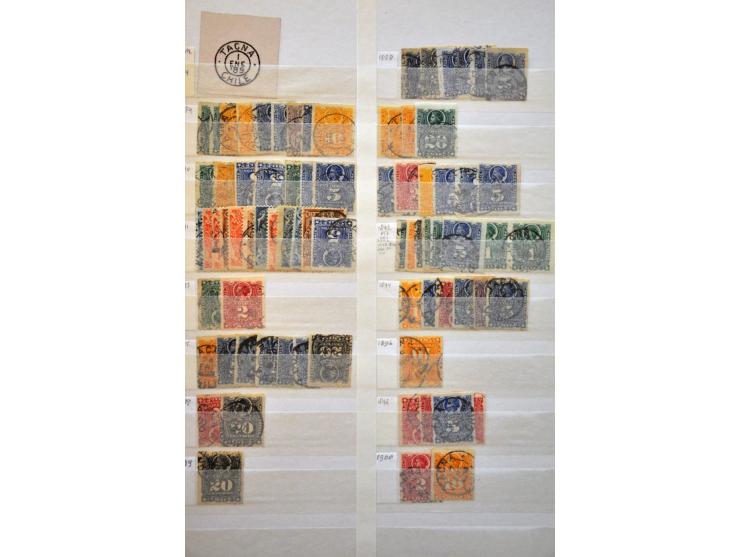 extensive collection cancellations starting in 1853 including many better items and lots of covers/postal stationery, arrange