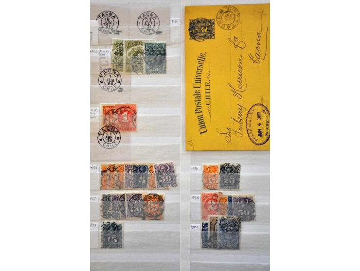extensive collection cancellations starting in 1853 including many better items and lots of covers/postal stationery, arrange