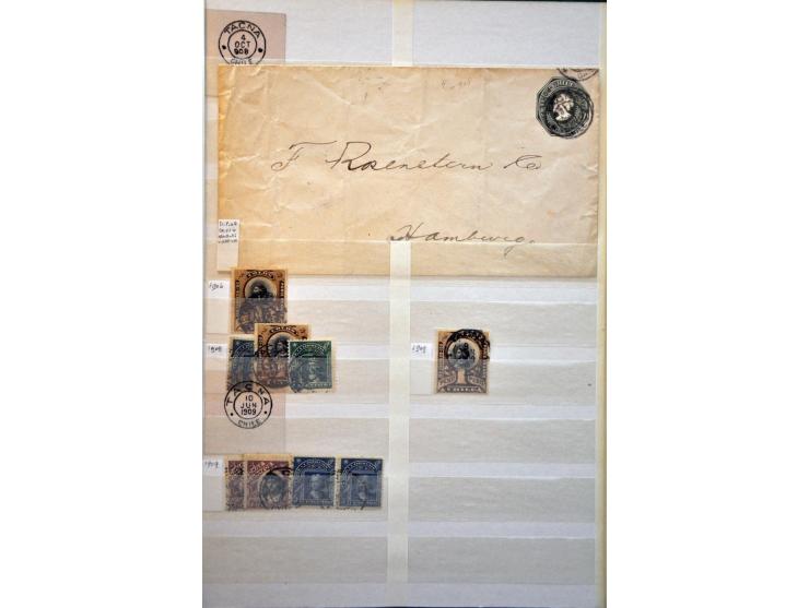 extensive collection cancellations starting in 1853 including many better items and lots of covers/postal stationery, arrange