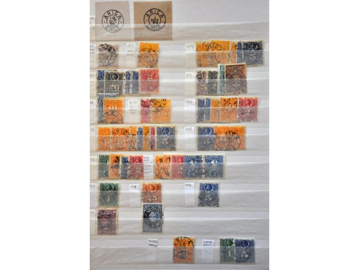 extensive collection cancellations starting in 1853 including many better items and lots of covers/postal stationery, arrange