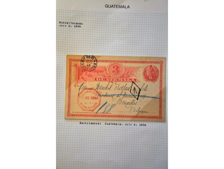 en andere Zuid-Amerikaanse landen, collectie postwaardestukken w.b. betere ex. in 4 albums