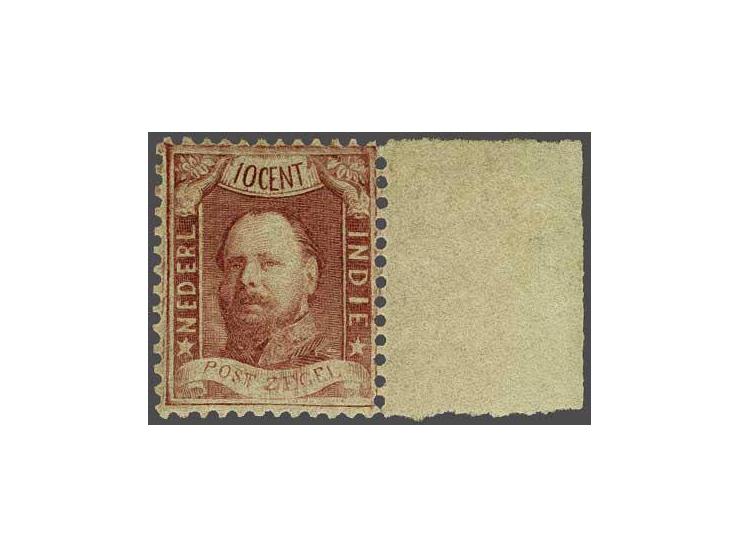 10 cent karmijnrood met velrand, nagegomd ex. met certificaten Eichele 2007: Postfrisch mit vollständigem Originalgummi, Muis