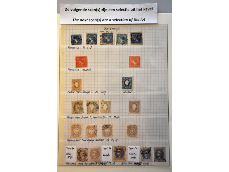 krantenzegels, collectie meest gestempeld met beter materiaal van o.a. België, Oostenrijk, Servië, USA etc. in 3 banden