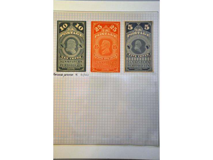 krantenzegels, collectie meest gestempeld met beter materiaal van o.a. België, Oostenrijk, Servië, USA etc. in 3 banden