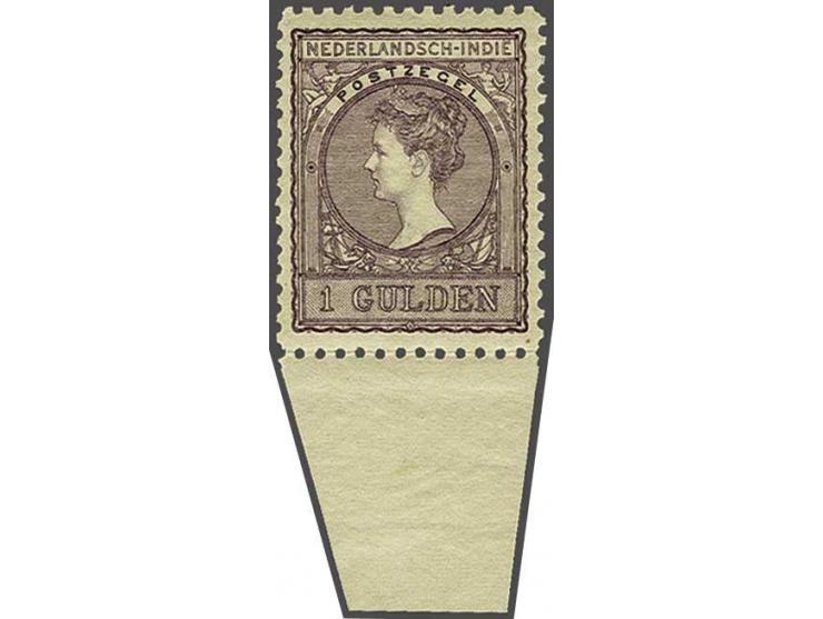 Veth 1 gulden doflila tanding 11 x 11½ met velrand en certificaat Vleeming 2016, cat.w. 300