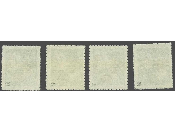 Swans 5 - 50 dollar blue green, very fine without gum (as issued) signed Zumstein, cat.w. 1650
