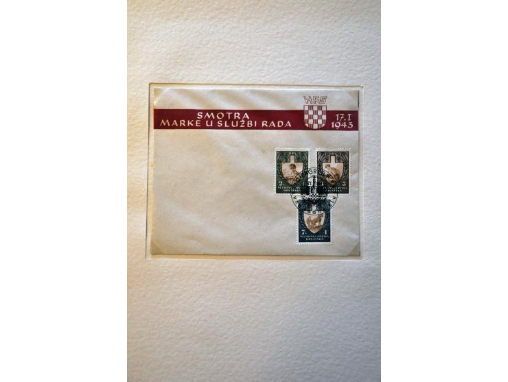 Labour Force 2 - 9 kuna. Ministers album containing a.o. the complete set in perforated and imperforated minisheets of 9 stam