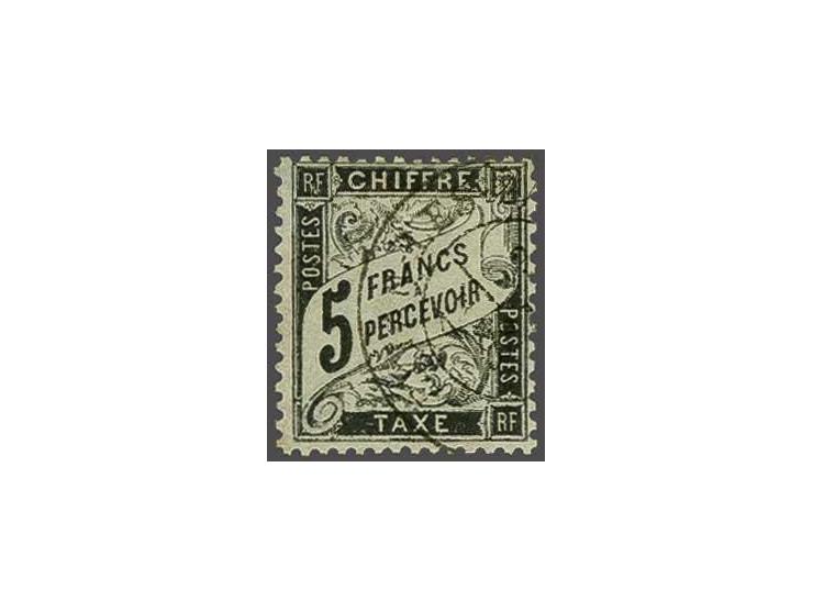 Postage Due 5 francs black, very fine used signed Brun and Pfenninger, cat.v. 2000