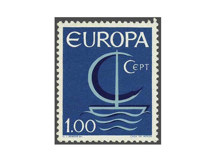Europe 1966, 1 Escudo with the error black omitted (country name),a fine ex., cat.v. not mentioned by Michel