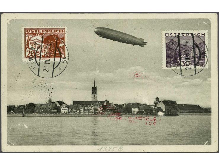Treatypost Polarfahrt. Card from Vienna 21-7-1931 via Friedrichshafen to the ice-breaker Malyguin (Sieger 119), very fine wit