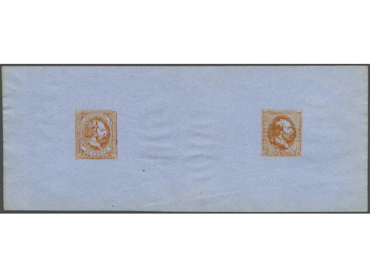 Ontwerpen door Oscar Berger-Levrault te Straatsburg. Collectie van 21 zegels w.b. 1 velletje. Tevens vervalsingen diverse pro