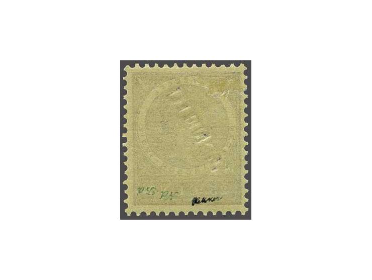 25 cent violet met variëteit kopstaande opdruk, luxe ex. gesigneerd Hekker en met certificaat Ned. Bond 2001, cat.w. 1750
