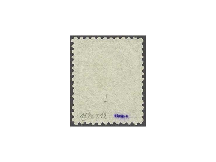 2½ cent groen tanding 11½ x 12, pracht ex. (violet stempeltje achterzijde en rechts 2 iets kortere tandjes) met certificaat V