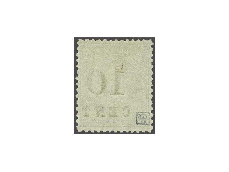 Hulpuitgifte 10 op 25 cent ultramarijn tanding 12½ x 12, pracht ex. met certificaat Moeijes 1988, cat.w. 700