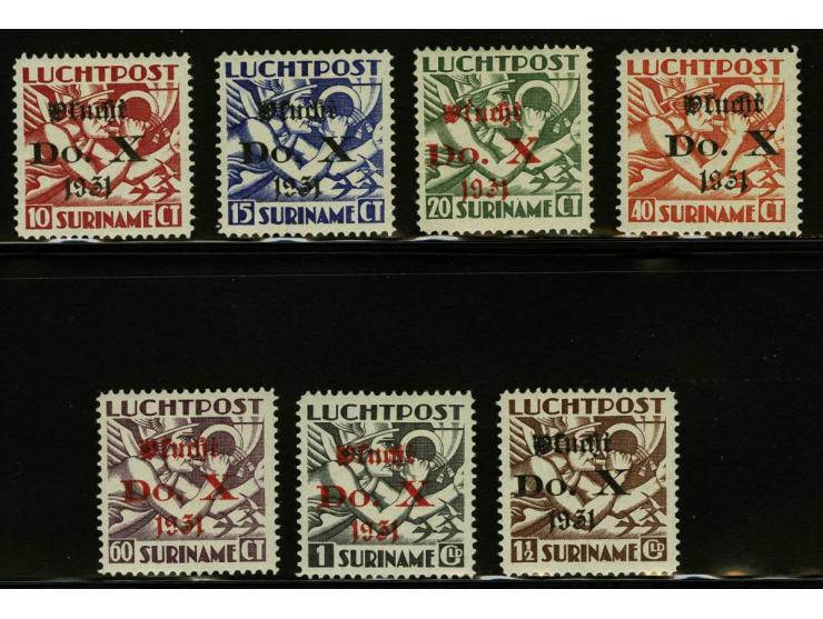 Do. X  10 cent t/m 1½ gulden met certificaat Muis 2000, cat.w. 1000
