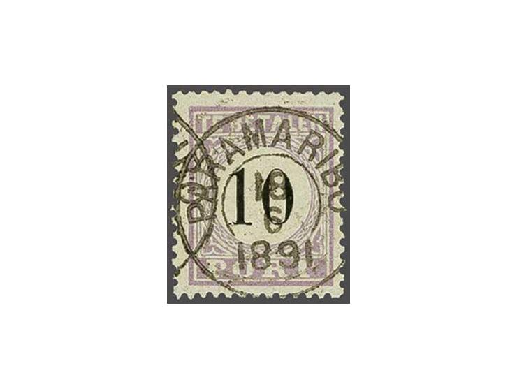 10 cent lila en zwart type IV, pracht ex., cat.w. 400