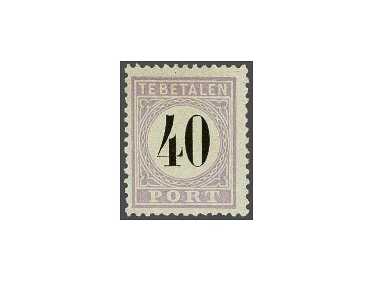 40 cent lila en zwart type II, pracht ex., cat.w. 470
