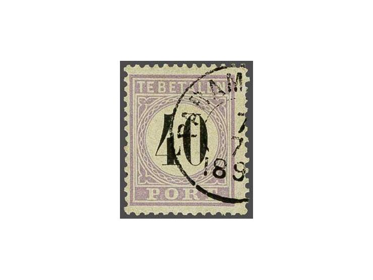 40 cent lila en zwart type II, pracht ex., cat.w. 470