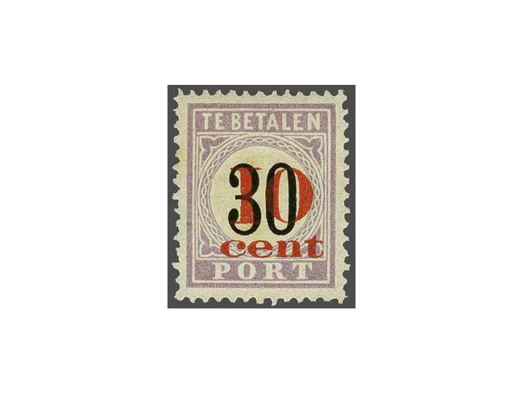 Hulpuitgifte 10 op 30 cent met plaatfout Open lijst. pracht ex. met certificaat NVPH 1980, cat.w. 500