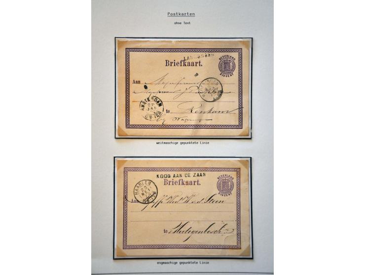 Gespecialiseerde collectie w.b. tandingen (o.a. nr. 18A), poststukken (o.a. drukwerk met nr. 14 en drukwerk met nr. 17 in paa