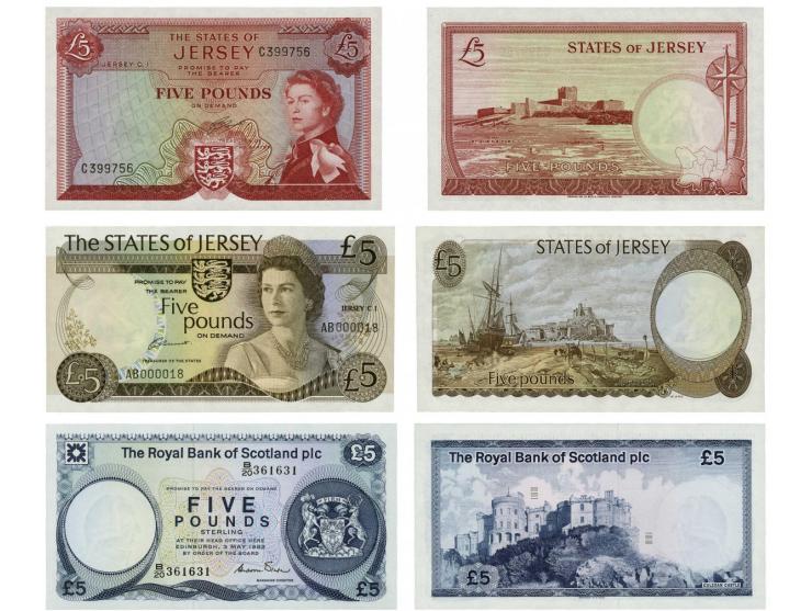 wholesale lot, including Jersey, Man, Norther Irelland & Scotland, most unc. notes in different quantities