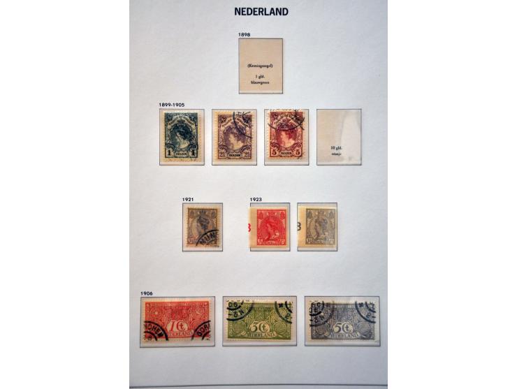 collectie 1864-1994 gestempeld en vanaf ca. 1930 * (w.b. En Face) en veel ** in 3 luxe Davo albums
