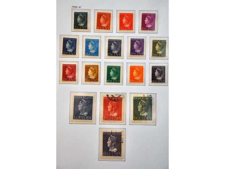 collectie 1864-1994 gestempeld en vanaf ca. 1930 * (w.b. En Face) en veel ** in 3 luxe Davo albums
