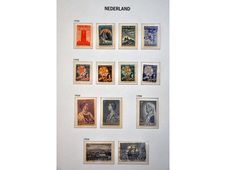 collectie 1864-1994 gestempeld en vanaf ca. 1930 * (w.b. En Face) en veel ** in 3 luxe Davo albums
