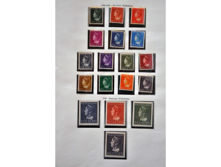 collectie 1852 - 1995 meest */** w.b. betere ex. en series in deels gemengde kwaliteit in Unie Album