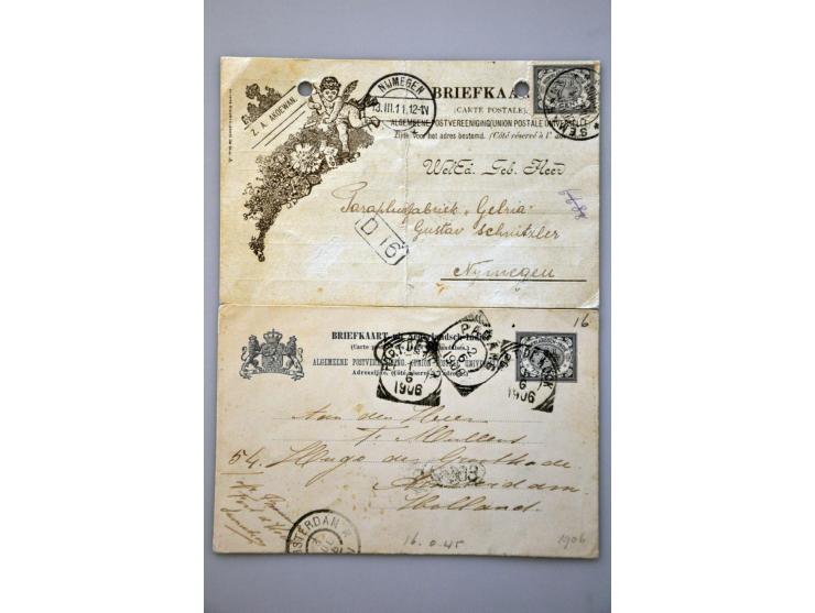 emissies Cijfer 1902 en Veth, gespecialiseerde collectie w.b. stempels, plaatfouten, grotere eenheden, Java en Buiten Bezit, 