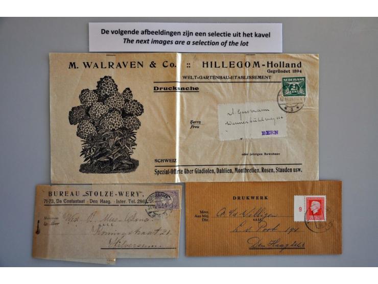 19 krantenbandjes w.b. 2½ cent 174 naar Bern