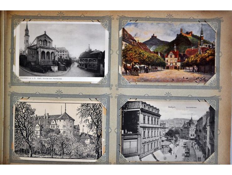 ca. 300 ex. vnl. zeer oude met beter in album