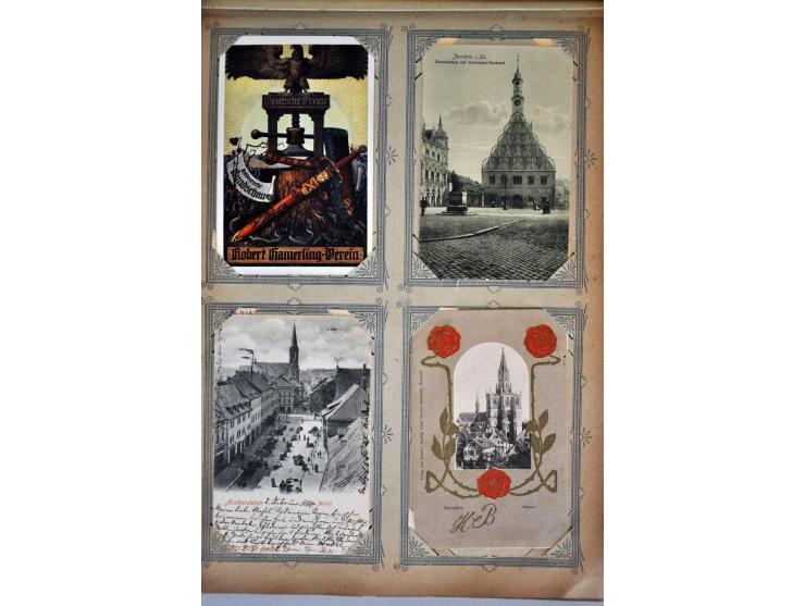 ca. 300 ex. vnl. zeer oude met beter in album