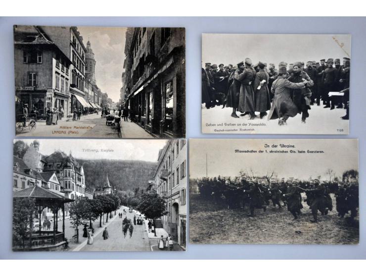 ca. 200 ex. oude en zeer oude met beter in album