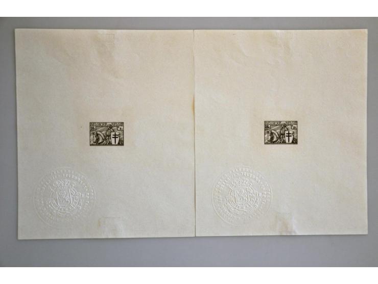 Ridder 10 centimes - 5 frank ministervelletjes, pracht ex. (alle minieme cellotape-restjes), cat.w. 960