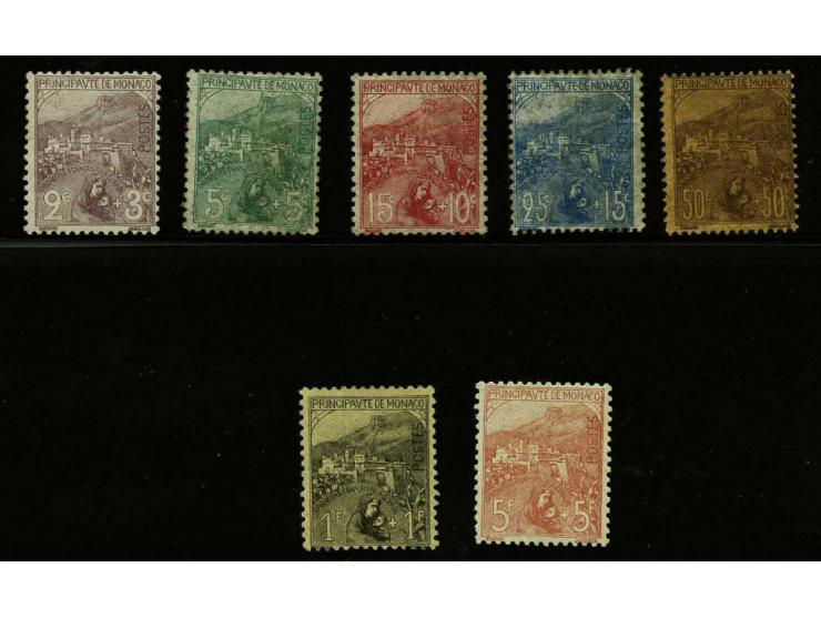 Orphelins 2 centimes - 5 francs, fine/very fine (some values large hinge remnants and minor imperfections), cat.v. 2150