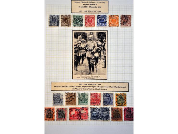 collectie inclusief staten tot ca. 1952 opgezet op blanco bladen