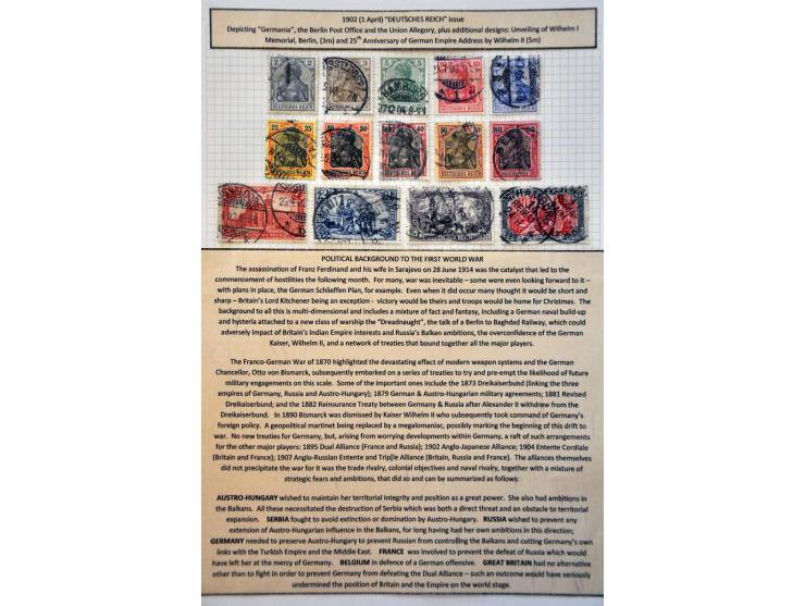 collectie inclusief staten tot ca. 1952 opgezet op blanco bladen